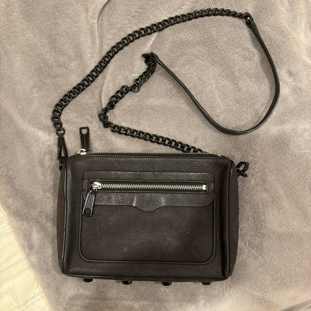 Rebecca Minkoff Black Chain Link Crossbody Bag